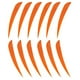 thumbnail image 1 of 12 Pedazo de flecha Suministros de Entrenamiento de Tiro con Naranja Cola Flecha Fletchings, 1 of 8
