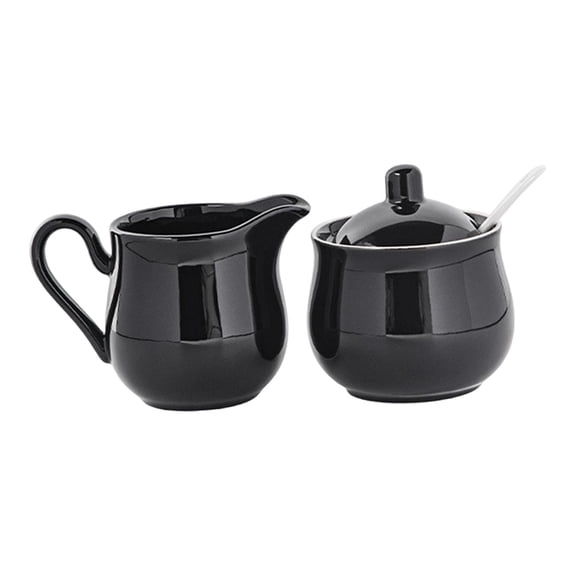 Cream Pitcher Sugar Container Elegant Accessories Ceramic Durability for Home Office Coffee Station