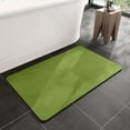 thumbnail image 6 of Zynviq Bathroom Rugs Solid Color 15.7" X 23.6" Bath Rugs Rubber Washable Green Rectangular Absorbent Small Rug for Sink, 6 of 6