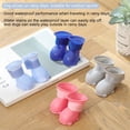 thumbnail image 4 of YeekTok 4PCS  Dog Cat Shoes Rain Protective Boots Silicone Waterproof Puppy Pet Shoes Boots Anti-Slip Elastic Protective for Large Dog Blue, 4 of 10