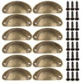 thumbnail image 3 of Tirador de cajón de hierro retro, tirador de armario semicircular, decoración del hogar, 3 of 5