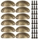 thumbnail image 5 of Tirador de cajón de hierro retro, tirador de armario semicircular, decoración del hogar, 5 of 5