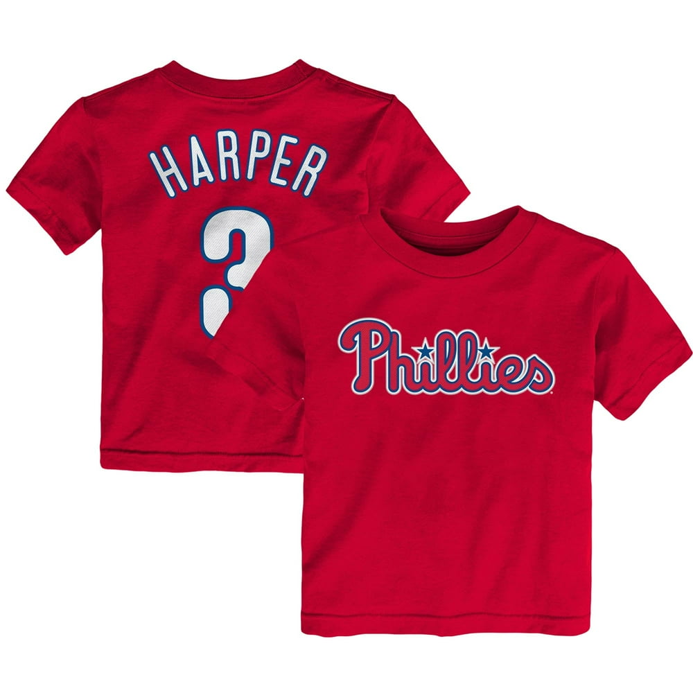 Bryce Harper Philadelphia Phillies Majestic Infant Player Name & Number TShirt Red Walmart
