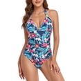 thumbnail image 2 of Traje de baño con cuello halter, traje de baño de una pieza para mujer, traje de baño de una pieza, traje de baño para mujer, elegante y moderno, 2 of 6