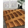 thumbnail image 2 of Ahgly Company Indoor Rectangle Patterned Neon Orange Area Rugs, 5' x 7', 2 of 6