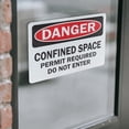 thumbnail image 4 of (2 Pack) Confined Space Permit Required Do Not Enter OSHA Danger Sign, 4 of 7