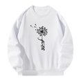 thumbnail image 2 of Sudadera para mujer, ropa deportiva, cuello redondo, sudadera, camisa, trajes, jersey, Tops para otoño, viajes, desplazamientos, vacaciones, caminar , S S, 2 of 8