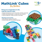 Learning Resources MathLink Cubes Big Builders - Math Manipulatives Kindergarten Games, Ages 5+