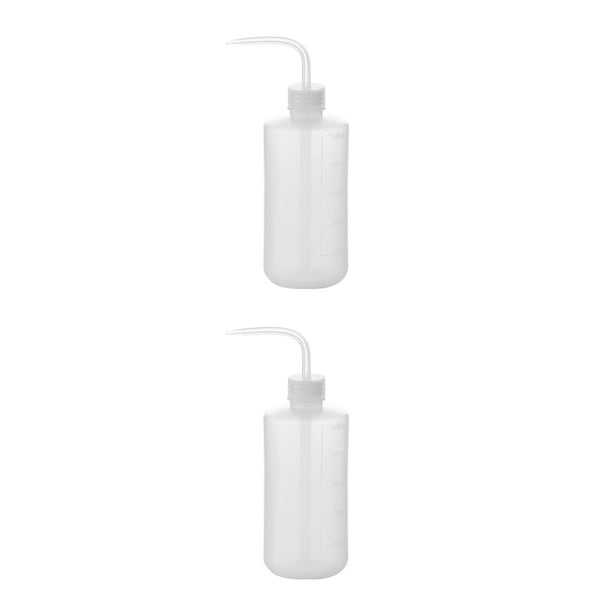 Naiovety Dispositivo de riego por compresión de 250/500ml, botella de riego de plástico semitransparente, botella de de flores, herramienta de Semitransparente 250ML 2piezas