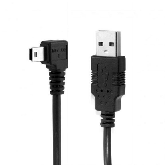 Chenyang CY Mini USB B Type 5pin Male Left Angled 90 Degree to USB 2.0 Male Data Cable with Ferrite 3.0m Cable