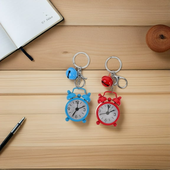 OFFIGAM 2Pcs Keychain For Kids Alarm Clock In Assorted Color With Time Management Aid