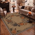 thumbnail image 5 of GENIMO 2'x3' Halloween Doormat, Washable Non Slip Soft Farmhouse Pumpkin Outdoor Door Mat for Front Door Covered Porch Patio Entryway, Rustic Sepia, 5 of 6