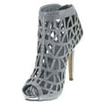 thumbnail image 3 of Bonnibel Cleo-3 Women's Back Zipper Stiletto Heel Cut Out Caged Sandals, 3 of 4