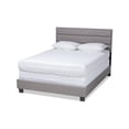 thumbnail image 1 of Baxton Studio Ansa Queen Size Gray Fabric Upholstered Bed, 1 of 10