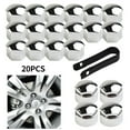 thumbnail image 1 of MYG 20x 17mm Chrome Nut Cap Wheel Bolts + Removal Tool Wheel Set for Any Car, 1 of 10