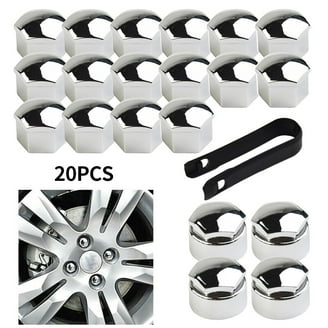 Car Tire Nut Caps, Lug Nut Covers Protective Cap, 20pcs Tire Screw Cap Removal Tool 17mm 19mm 21mm Tire Nut Covers Auto Rims Nut Exterior Protection