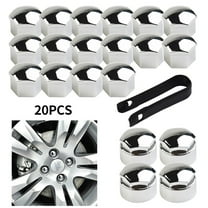 20x High Quality 17mm Chrome Nut Cap Wheel Bolts Removal Tools Wheel Set For Any Car Auto Hub Screw Cover Bolt Rims
