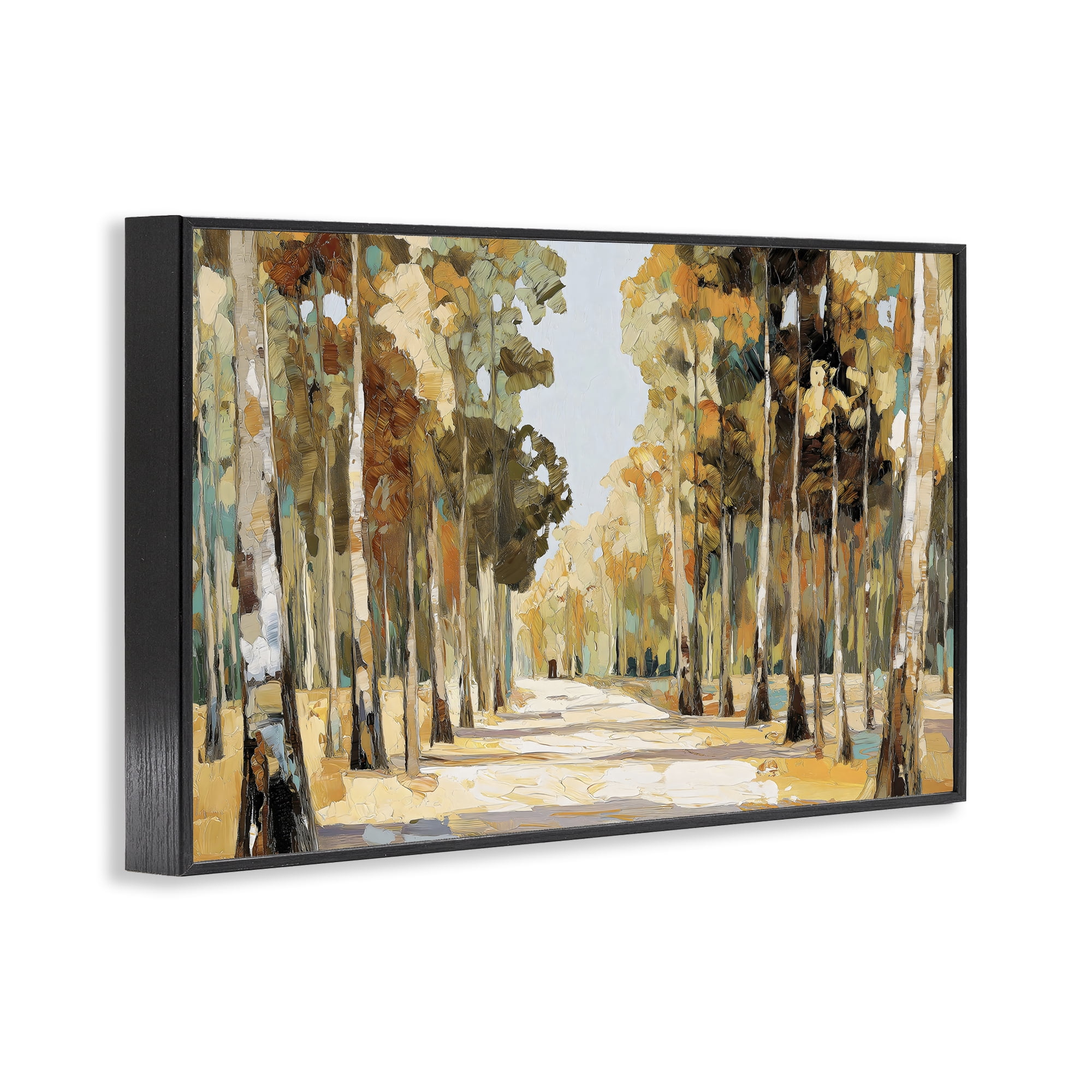 Stupell Industries Modern Impressionist Fall Forest Black Framed Giclee Art, design by Gina Kelly