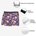 thumbnail image 3 of Balery rock Skull record Calzoncillos bóxer para hombre, ropa interior de algodón suave y transpirable con cinturilla de nailon-Large, 3 of 5