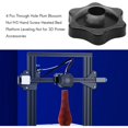 thumbnail image 2 of Juego de 4 piezas de tuerca de ciruela con orificio pasante Tornillo de mano Tuerca de actualización de placa de cama calentada para accesorios de impresora 3D, 2 of 5