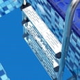 thumbnail image 3 of Alfombrilla de escalera para piscina, 9.1 x 23.6 pulgadas, almohadilla protectora antideslizante para peldaños de piscina para revestimiento de piscinas sobre el suelo y escaleras (azul, textura, 3 of 5