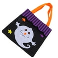 thumbnail image 3 of Bolso de mano de Halloween, tela no tejida, truco o trato, decoración para fiesta en casa, bolso de almacenamiento (fantasma), 3 of 8