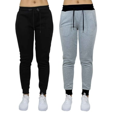 2-Pack Womens French Terry Fashion Jogger Lounge Pants (S-2XL)