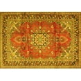 thumbnail image 1 of Ahgly Company Indoor Rectangle Medallion Yellow Traditional Area Rugs, 2' x 3', 1 of 4