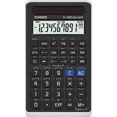 Casio FX 260 Solar II Scientific Calculator 5  x 0.6  x 2.9 Casio FX 260 Solar II Scientific Calculator 5  x 0.6  x 2.9  Scientific calculator features a 10-digit display with two extra digits to tackle a variety of calculations in an easy-to-use device. Solar-powered design provides complete reliability for conv
