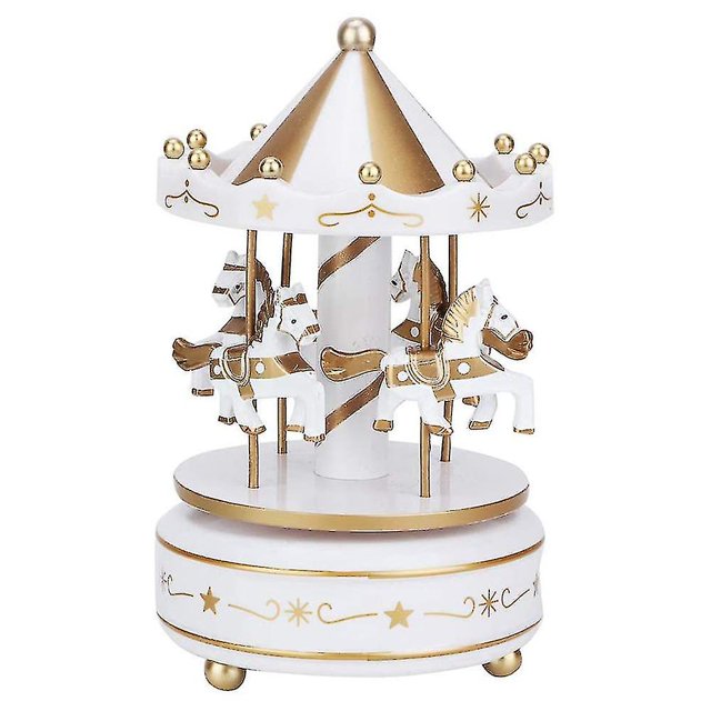 Caja de música Merry Go Round, caja de música para decoración de habitaciones, caja de música giratoria a cuerda, los mejores regalos para