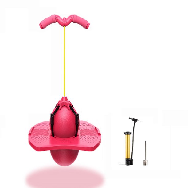 Tukinnala Pogo Bouncing Ball Pogo Jumper with Handle and Ball Pump High