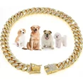 thumbnail image 1 of Collares Personalizados Para Perros Y Gatos, Cadena Dorada C, 1 of 8