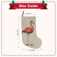 thumbnail image 3 of Vsdgher Flamingo Sitting On Chair Christmas Stockings 18 inch Large Kids Stocking Bags Hanging Socks for Christmas Decor Decorations, 3 of 7