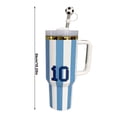 thumbnail image 2 of 40oz World Cup 2026 Handle Insulated Tumbler -Soccer Theme Car Travel Mug with Soccer Straw Topper 304 Stainless Steel Large Capacity Vacuum Cup,Ideal for Sports Fans,Outdoor Activities(Gift Box), 2 of 5