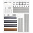 thumbnail image 7 of Kojooin 10' x 20' Heavy-Duty Carport, Portable Garage, 180g PE Waterproof Canopy and 8 x 1.0 mm Poles for Full-Size Pickup Trucks, Boats, and SUVs - Gray, 7 of 7