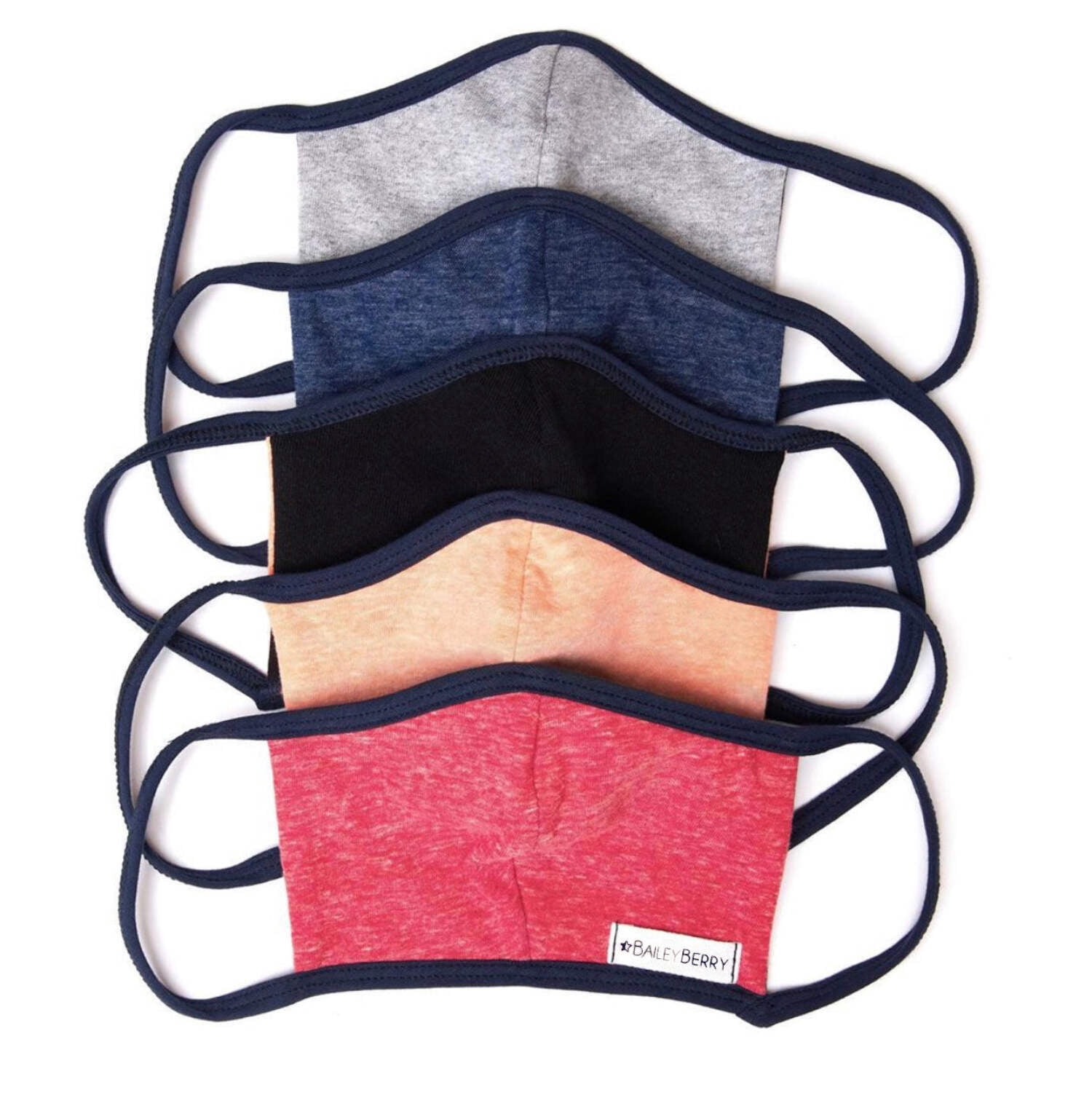 BAILEY BERRY Adult Face Masks – 5 Pack