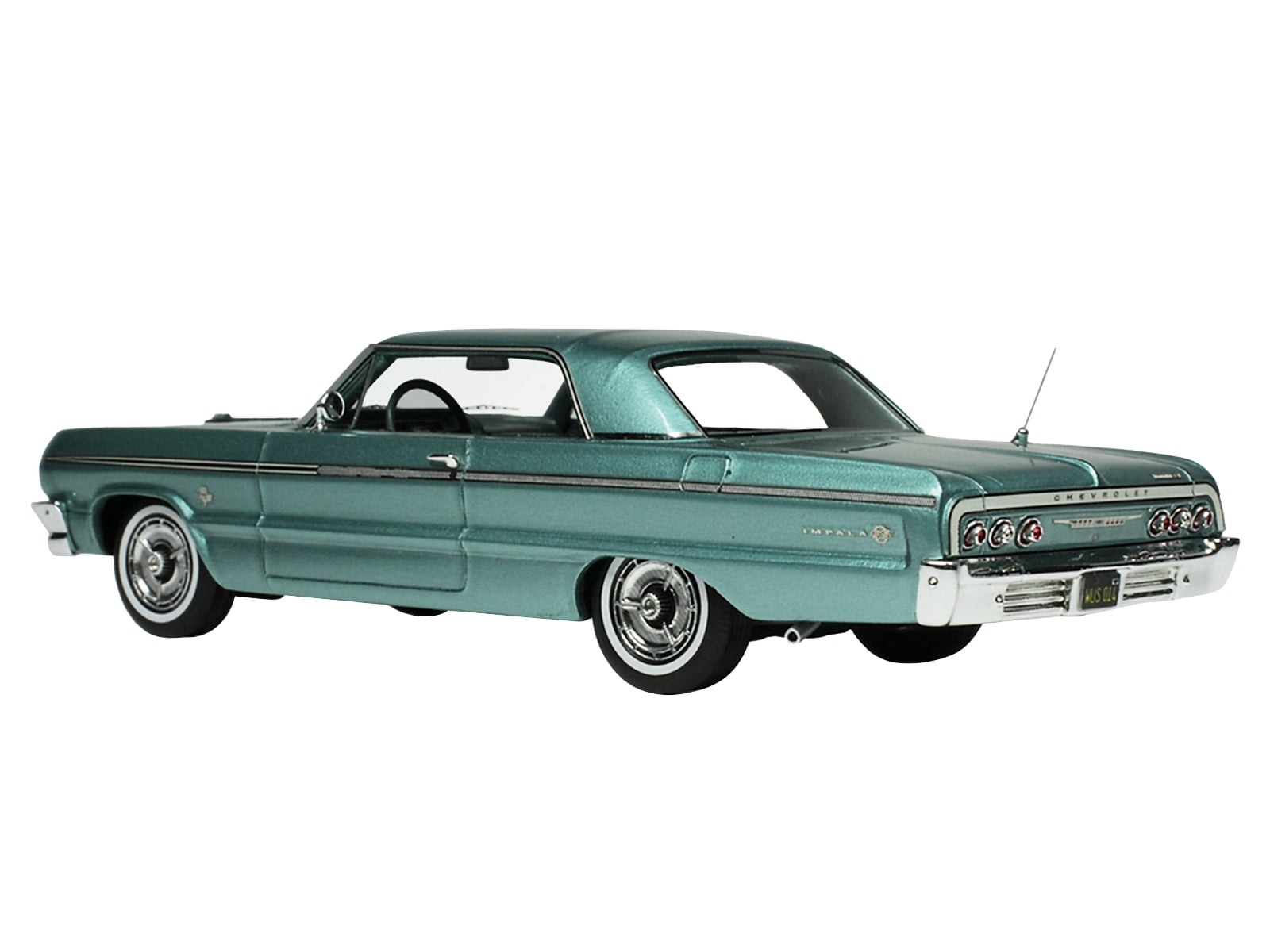1964 Chevrolet Impala Azure Aqua Blue Metallic with Blue