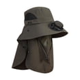 thumbnail image 1 of Sombrero con ventilador solar Strade Fareast Limited Verde oscuro, 1 of 8