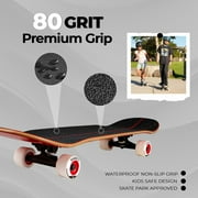 Magneto All-Terrain Cruiser Skateboard - Soft 78A Wheels for Smooth Cruising - Complete Skateboard for Teens & Adults - 31.5 x 8.5, Red