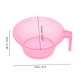 thumbnail image 2 of Unique Bargains 1 Set Handle Hair Dye Color Bowl Kit for Bathroom Vanities Pink Plastic, 2 of 5