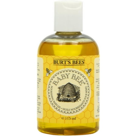 Burt's Bees Baby Bee Apricot, Nourishing Baby Oil 4 oz (Pack of 4)