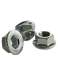 Stainless Steel Hex Flange Nut Serrated Metric 8mm x 1.25 Qty 100 
