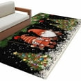 thumbnail image 6 of Black Gnomes Christmas Area Rug 4x6 Washable Rug Non Slip Xmas Tree Balls Snowflake Large Area Rug Indoor Floor Carpet for Entryway Bedroom Kitchen Living Room Home Office Dining Room Nursery, 6 of 8