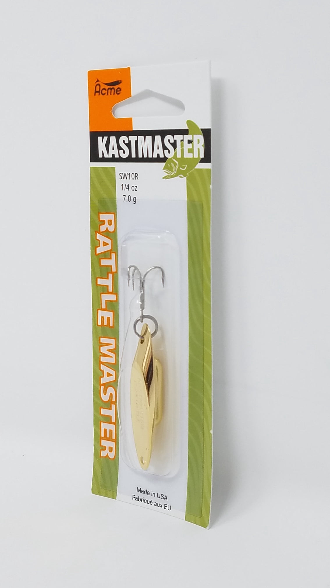 Acme Tackle Kastmaster Rattle Lure Fishing Lure Spoon Gold 1/4 oz.