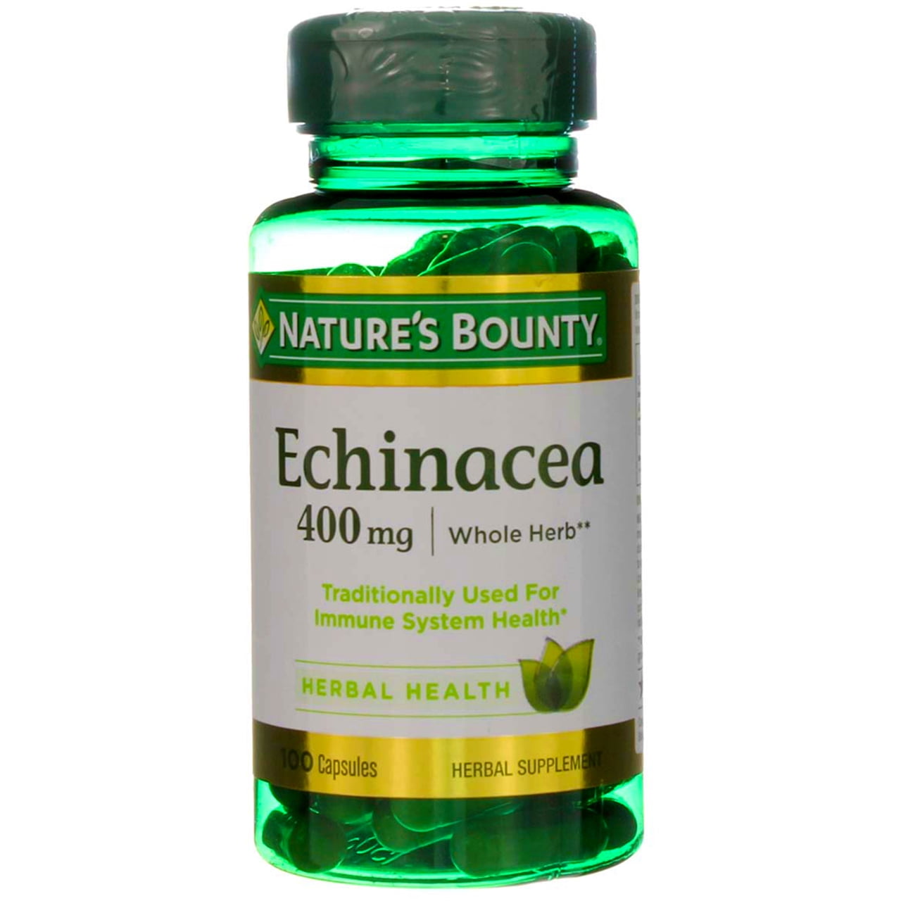 Nature's Bounty Echinacea 400 mg Capsules 100 ea (Pack of 6)