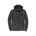 thumbnail image 1 of Gravity Outdoor Co. Zip-Up Hoodie - Dark Heather - Black Logo - Medium, 1 of 2
