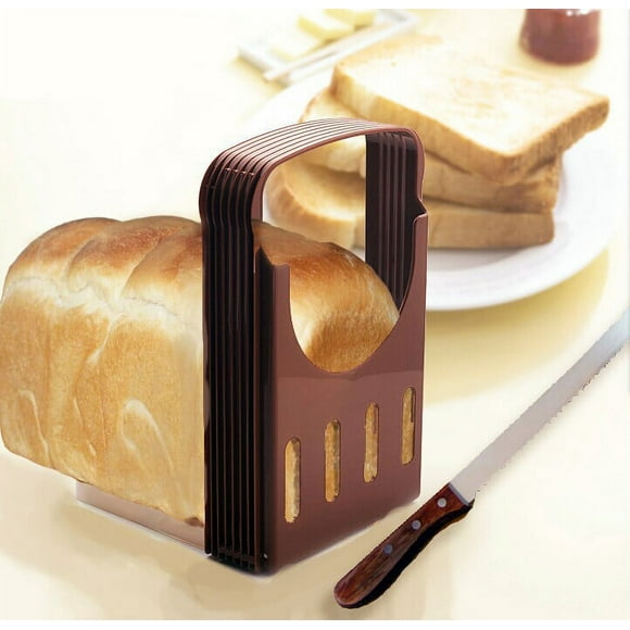 Bread Slicer, Bread/Bake/Bread Slicer Cutter, Compact Foldable Bread Sandwich Toast Bread slicerBagel Slicer