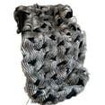 thumbnail image 3 of Plutus Black and White Feather Faux Fur Luxury Throw Blanket, 3 of 3