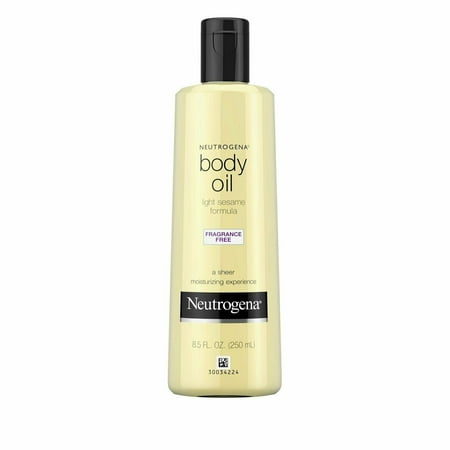 Neutrogena Body Oil Moisturizing Light Sesame Fragrance Free 8 Oz