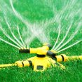 thumbnail image 1 of Neinkie Lawn Sprinkler, Automatic 360 Rotating Adjustable Garden Water Sprinklers Lawn Irrigation System Covering Large Area with Leak Free Design Durable 3 Arm Sprayer, Easy Hose Connection, 1 of 6